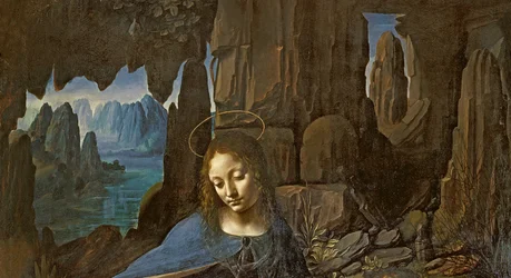 The Virgin of the Rocks with the Infant St. John adoring the Infant Christ accompanied by an Angel, c.1508 (detail)